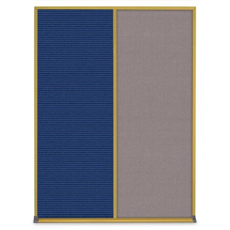 United Visual Products Single Door Radius Corkboard, 24"X36", B UV8001-BRONZE-CORK